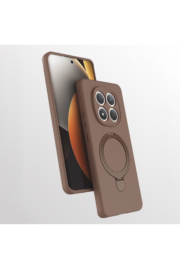 Xiaomi Redmi Note 15 Pro Case 360 Degree Rotating Stand Magsafe Camera Lens Protected Silicone