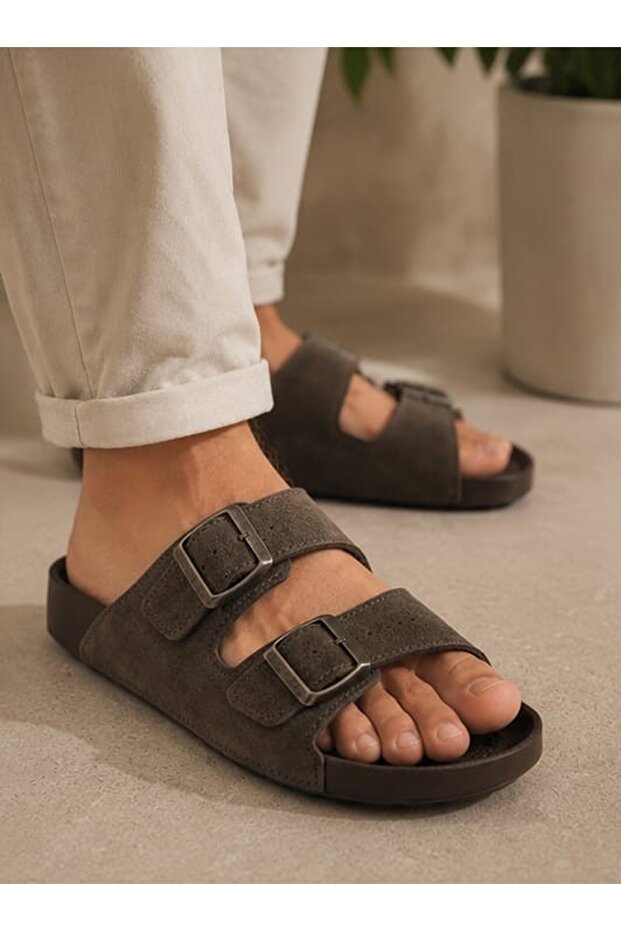 Unisex Double-Strapped Non-Slip Sole Comfortable Daily Use Slippers