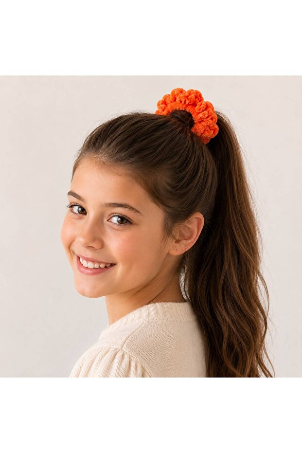 Knitted Pompom Hair Clip - Bulut Scrunchie Handmade - 2-Piece Handmade Knitted Clip