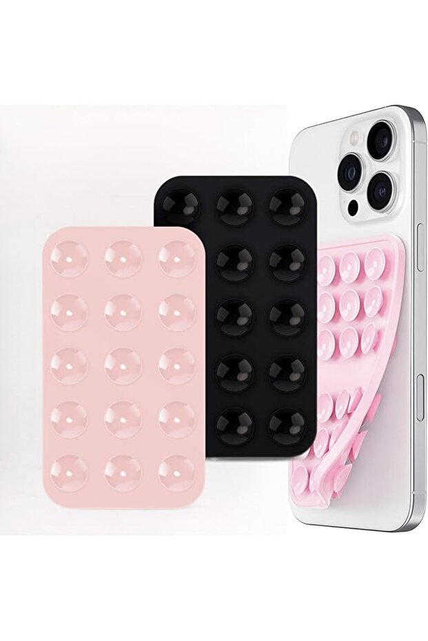 2-Pack Double-Sided Silicone Suction Phone Mounts