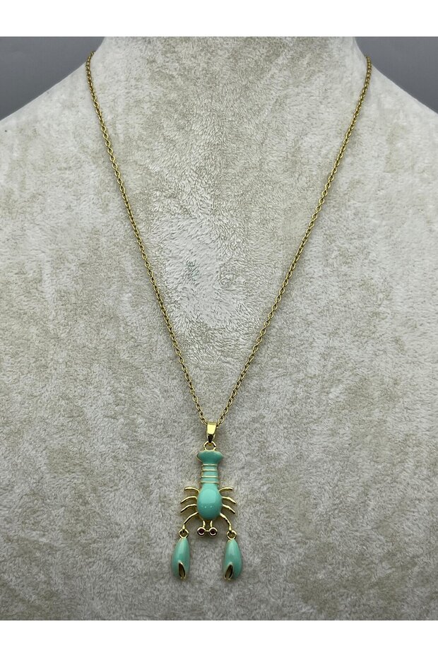 26Kly06 - Steel Sea Lobster Necklace
