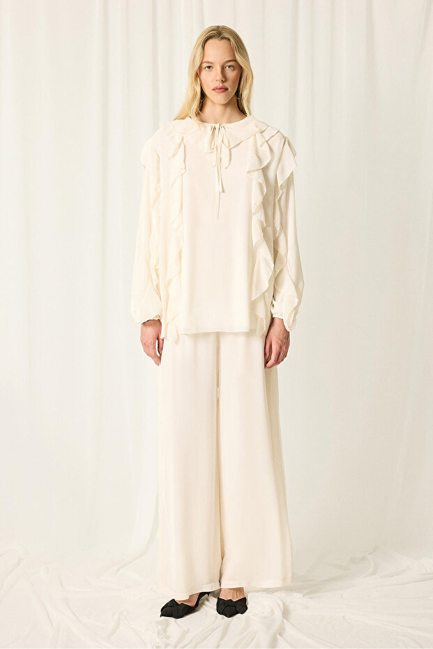 Chiffon Tunic Pants Set