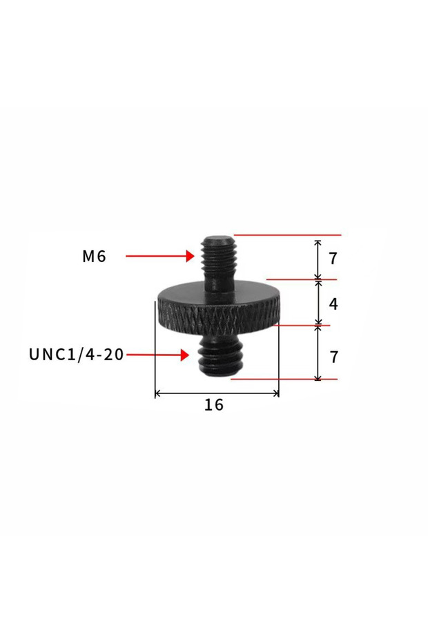 black 2pcs 1 4 to M6 2/4pcs Universal Camera Conversion Screw 1/4 Male to 3/8 M4 M5 M6 M8 M10 Male S