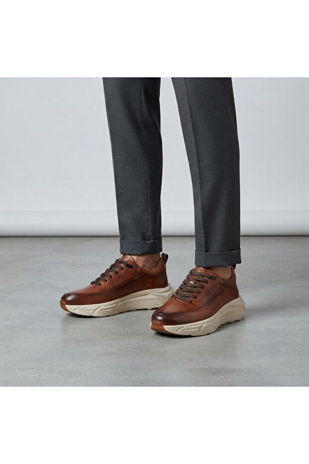 Thick Soft Sole Comfortable Genuine Leather Men's Daily Casual Shoes