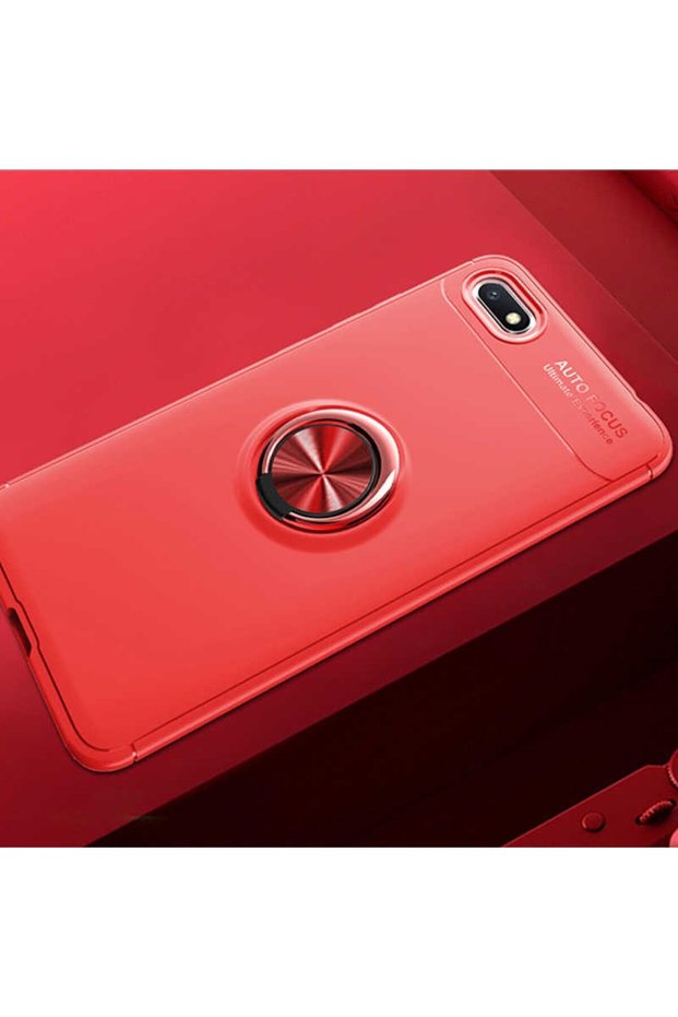Silicone Ravel Cover with Rotatable Ring Stand for Huawei Y5 2018 Compatible Mobile Phone