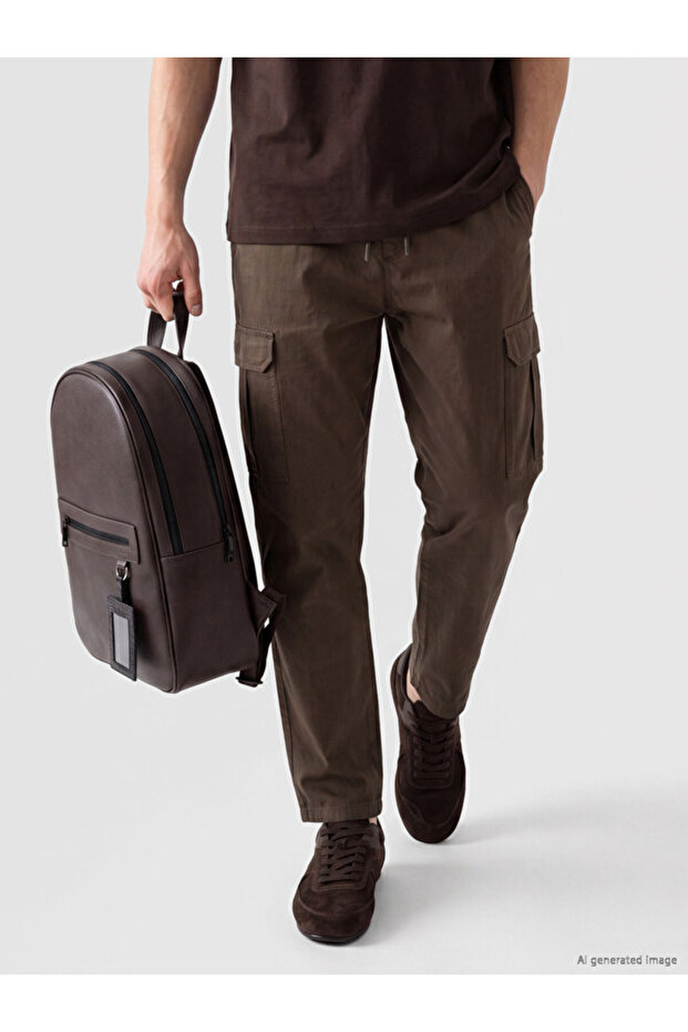 Esvab • Modern & Distinctive Relax Fit Poplin Men's Trousers