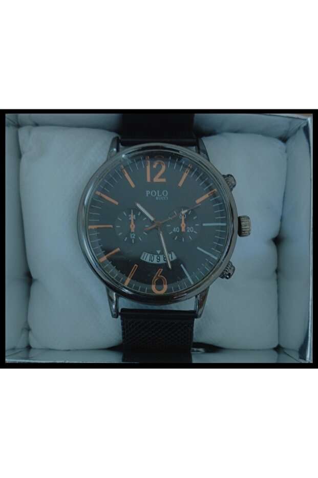 Men's Watch Rucci – Elegance in a Metal Case, a Style-Adding Accessory Beyond Just Telling Time, with a Straw Strap, It Brings a Touch of Modernity to the Modern Man's Style.