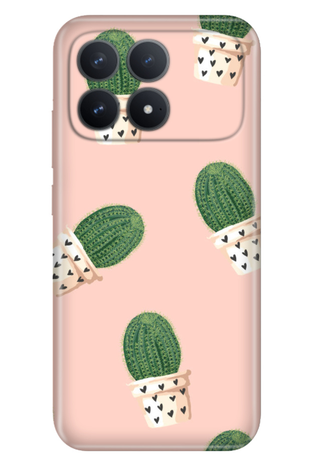Poco F8 Pro 6.59" Case Patterned Silicone Printed Cover Cactus
