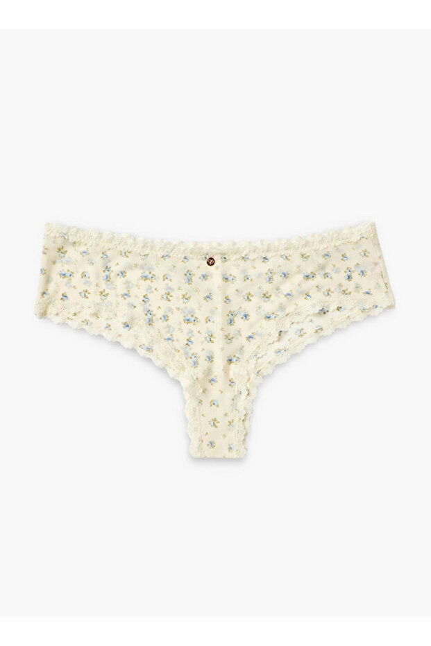 Boyshorts Briefs Mid Rise Floral Print