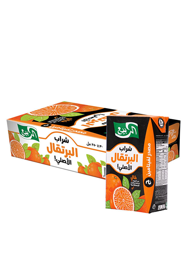 عصير برتقال 250 مل (30 زجاجة)