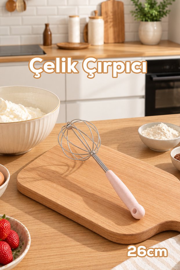 1876 Stainless Steel Whisk Practical Mixer Whisk 26cm