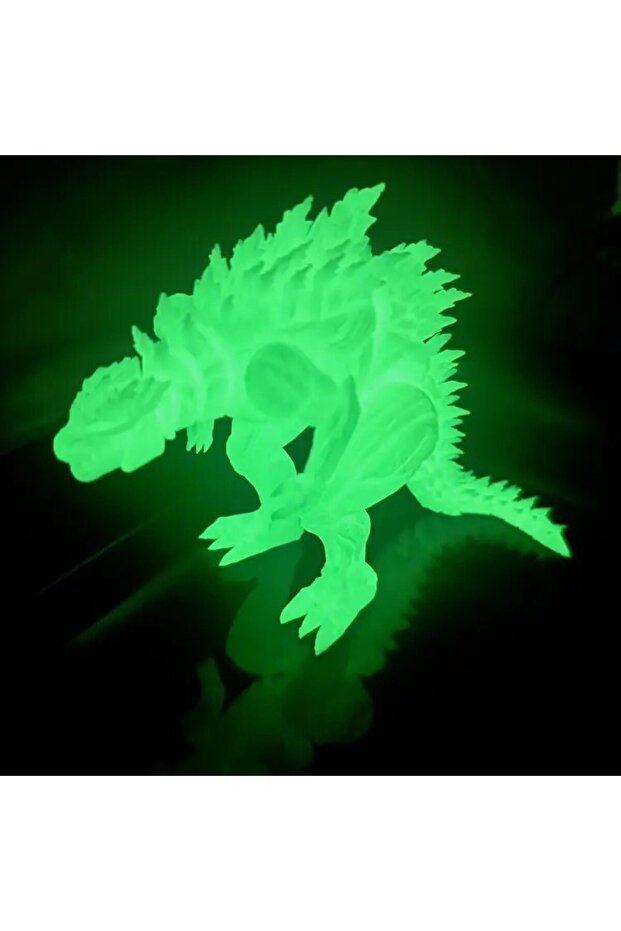 14cm Luminous 3D Printing Muscle Dinosaur Action Figure Mini Toys Monster Figure Movable Articulate