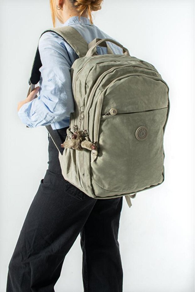 Unisex Klinkir School Bag High School Middle School University Backpack 40*30 cm Lightweight Fabric Multi-Pocket 3K