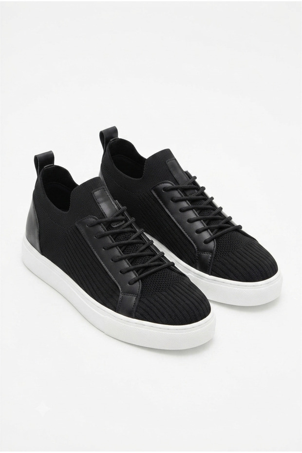 Zrk-x112 black and white knit orthopedic support breathable comfortable daily sports shoes