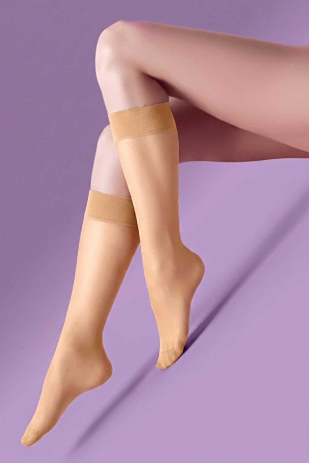 15 DEN SUPER THIN جوارب تحت الركبة 12 حزمة