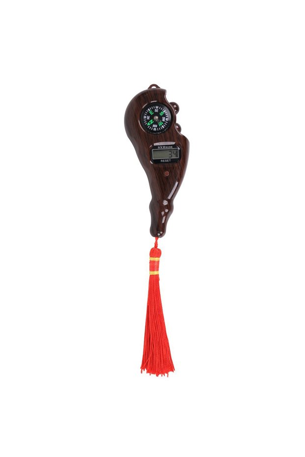 C Electronic Digital Electronic Tally Counter with Compass Tassel Finger Game Toy Manual Reset Decom