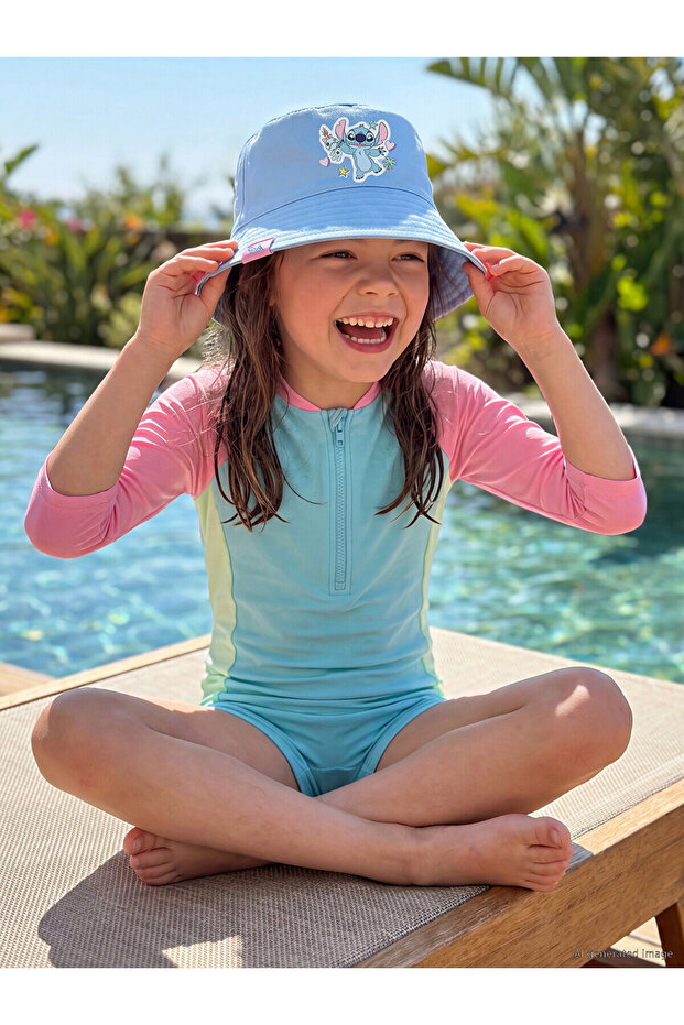 Trendlucky Girls' Trilby Hat with Stitch Print