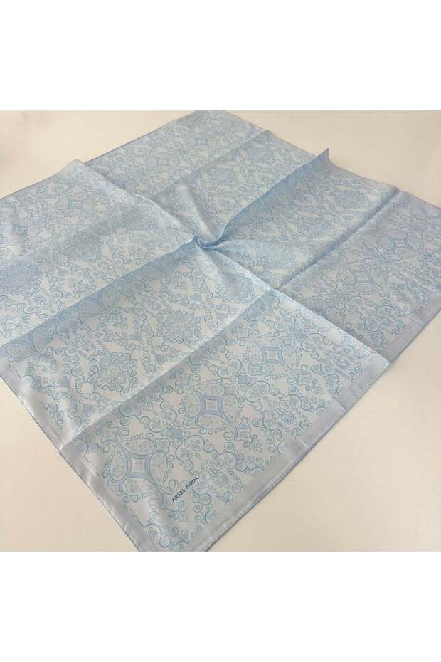 Arsel Moda Soft Cotton Scarf Italian Stitched Blue Series Lrb7112