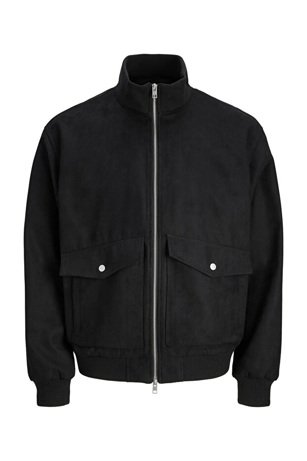 Jprccdarren Bomber Men's Black Coat & Jacket