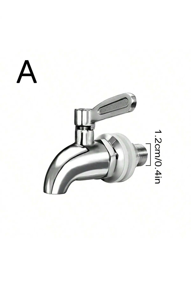 A 1.2cm Beverage Dispenser Replacement Spigot Stainless Steel Dispenser Faucet Cold Beer Drink Juice