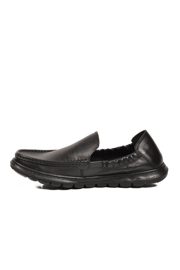 Black Comfortable Memory Sole Genuine Leather Men's Loafer Smart Casual Shoes Sensitive M599 m