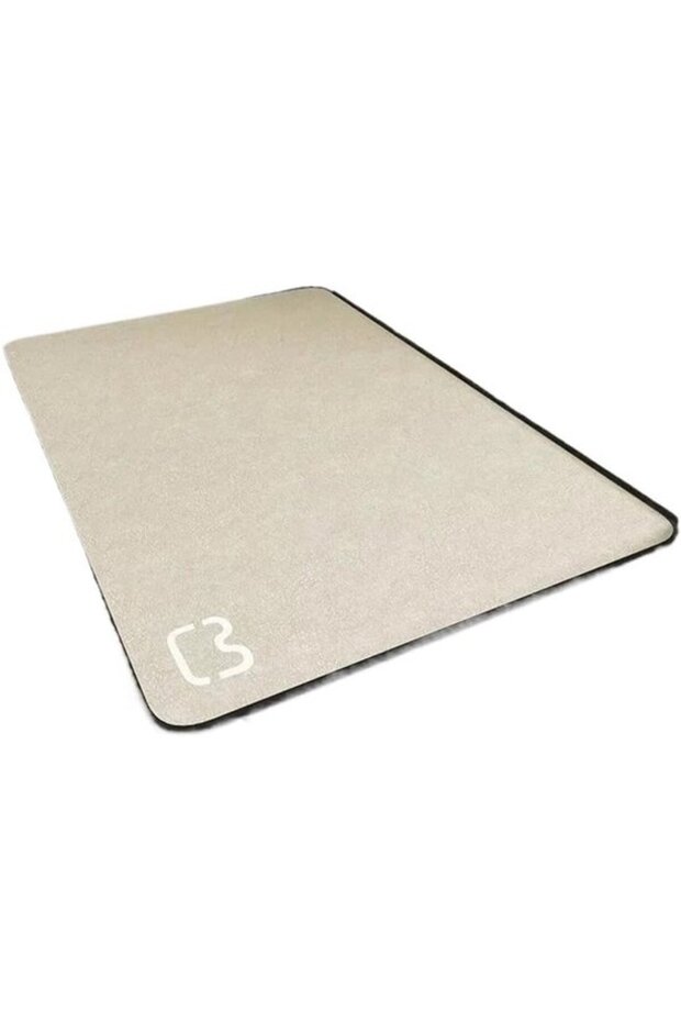 Absorbent Bathroom Mat, 90x60 cm, Beige, quick-drying, absorbent, Diatomaceous Earth Material, Door Mat, Shower Mat, Anti-slip Shower Mat