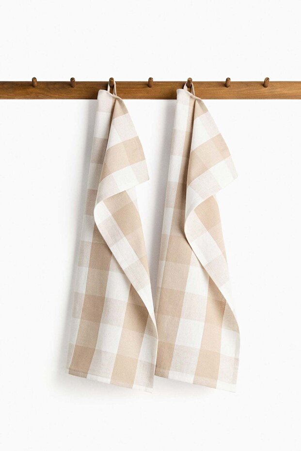 2-pack linen-blend tea towels