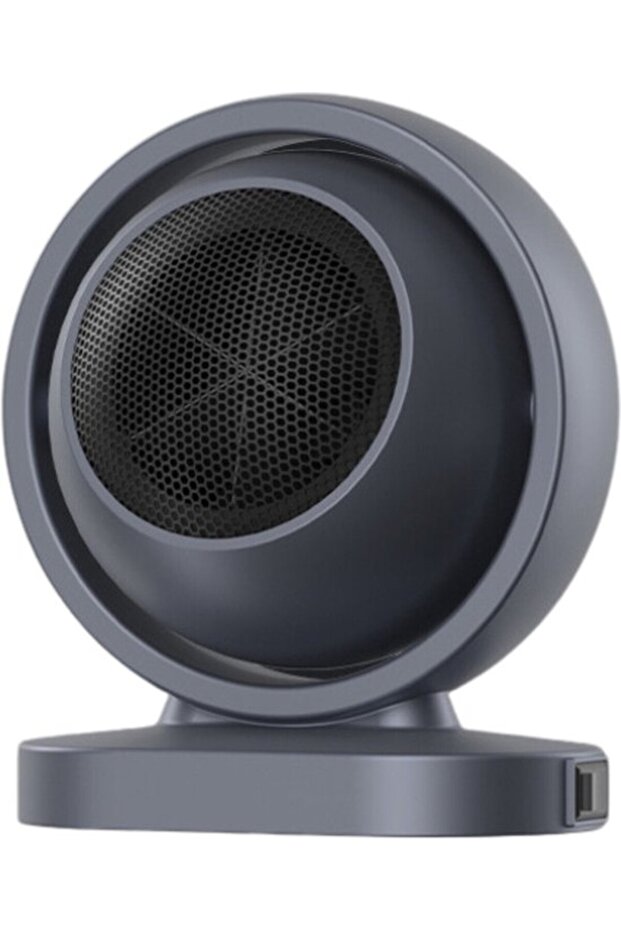 Electric Heater - Fireplace - Heater - Mini Heater - Round - Infrared Heating Panel - Grey
