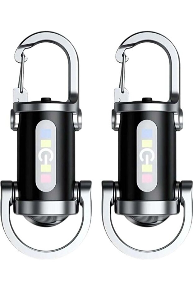 2-pack super bright mini keychain flashlights, waterproof LED mini flashlights, outdoor camping keychain flashlights