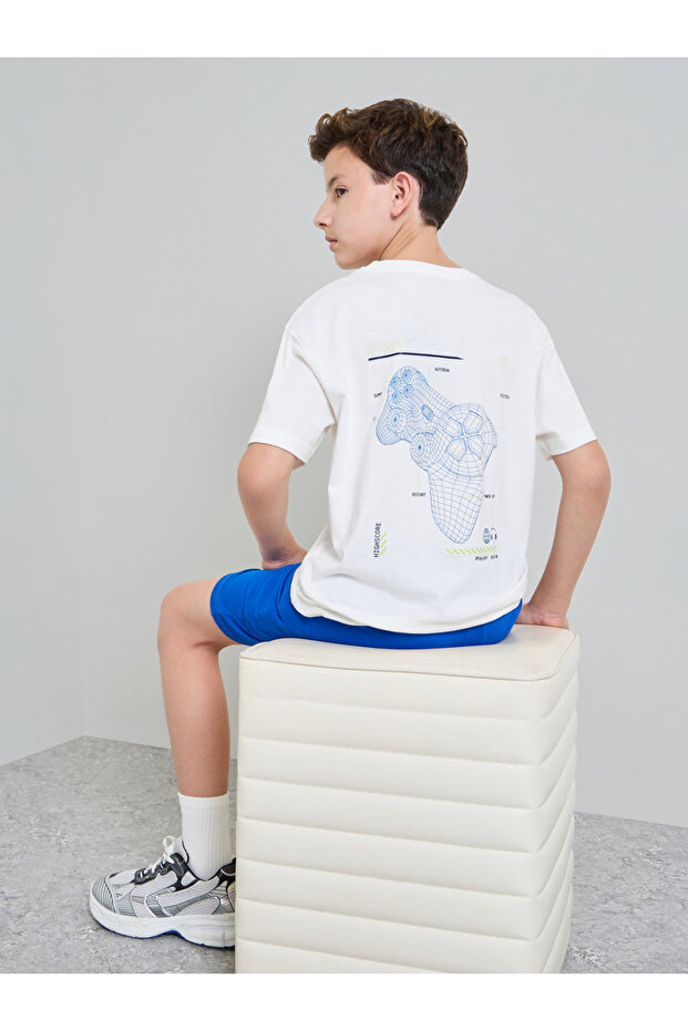 Teen Boys Oversized Printed T-Shirt and Shorts Set