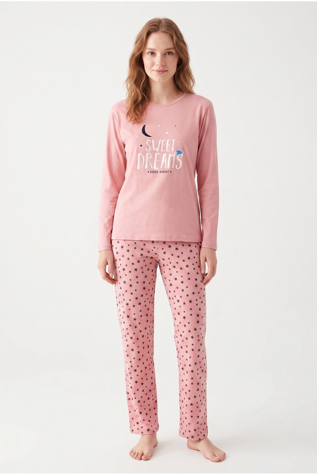 Women's seasonal long sleeve sweet dreams pajama set