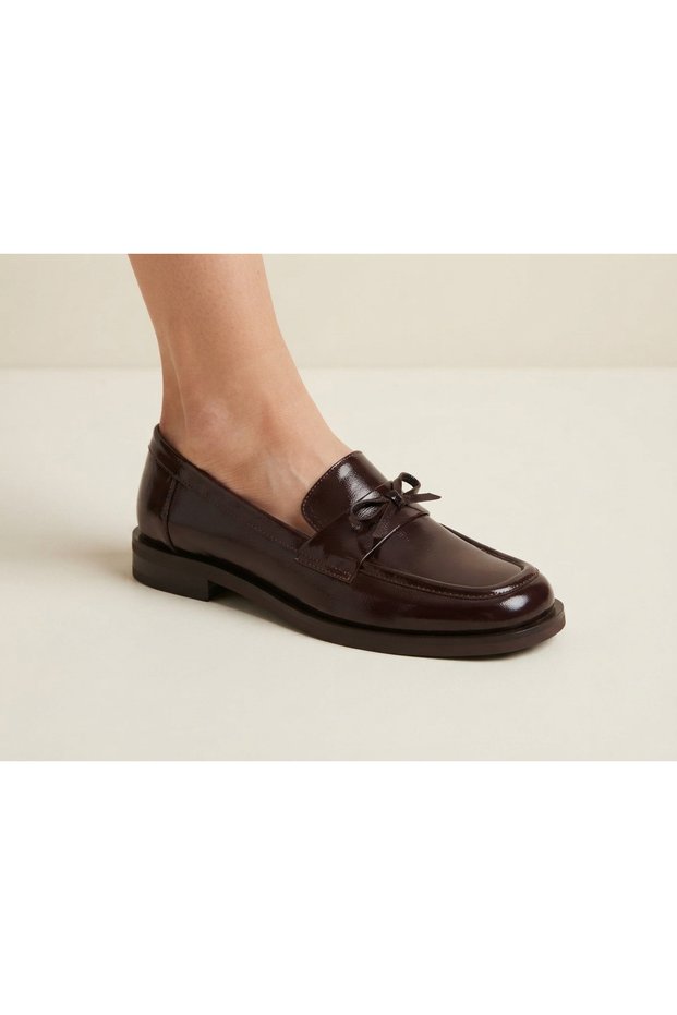 Genuine Leather Patent Leather Casual Women's Shoes