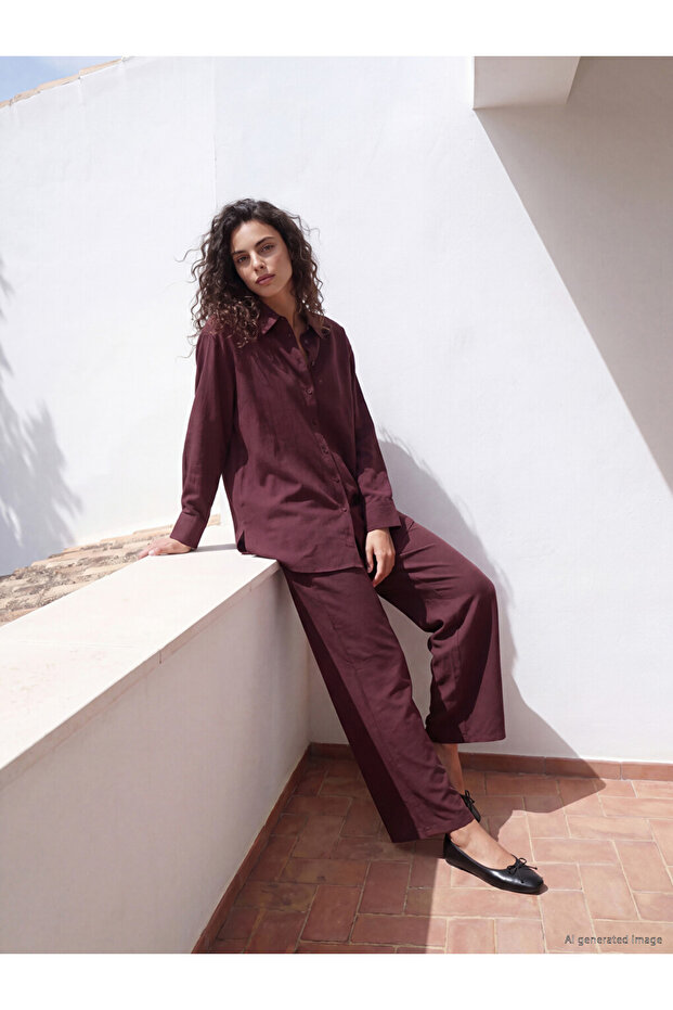 Esvab • Modern & Distinctive Women's Modal Blend Pants with Waist Drawstring