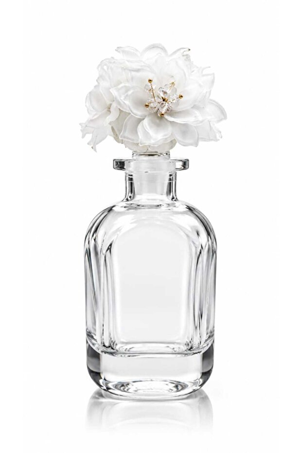 Decorative Empty Glass Perfume Oil Bottle Autumn Leaf Design Refillable