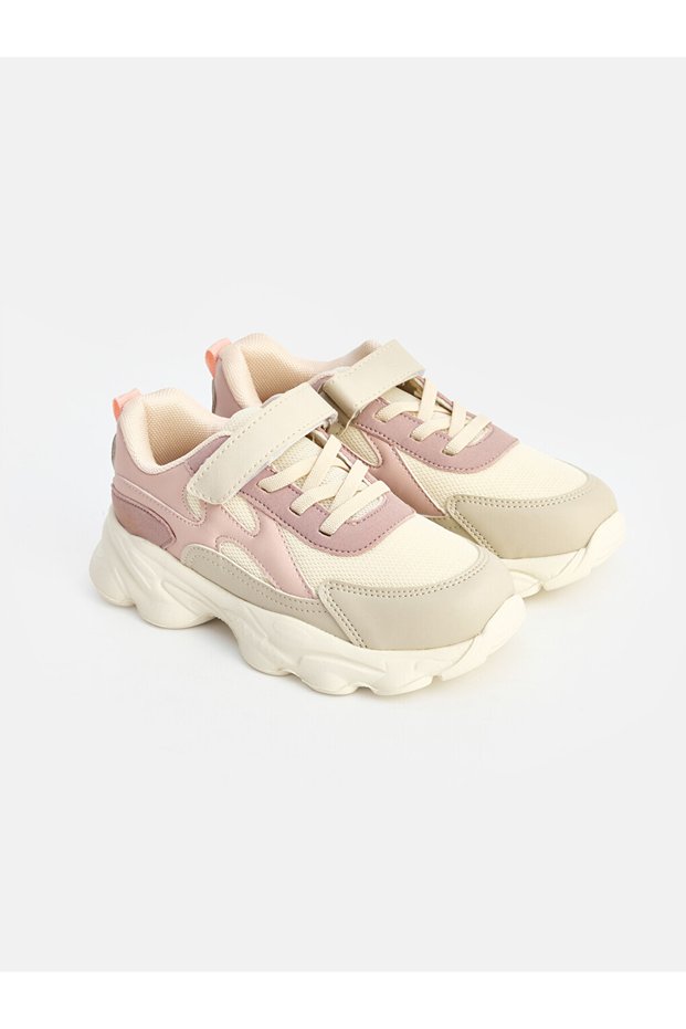 Lcw Steps Ecru Mesh Girls' Sports Shoes
