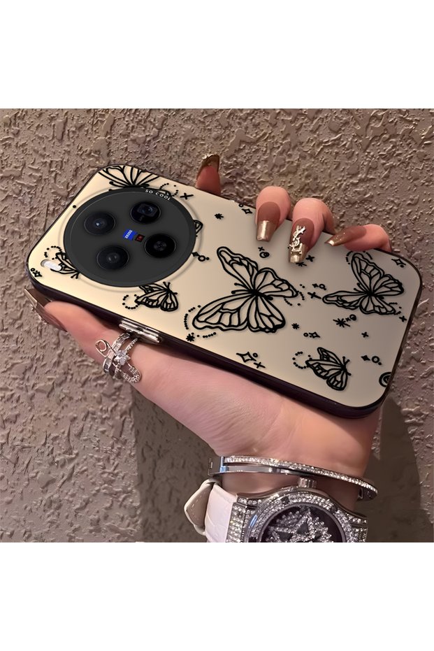 Vivo X300 Compatible Elegant Night Style Butterfly Case, Durable Protective Case for Daily Use