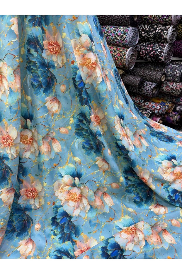 Three-Dimensional Digital Pearl Stone Jesica Fabric