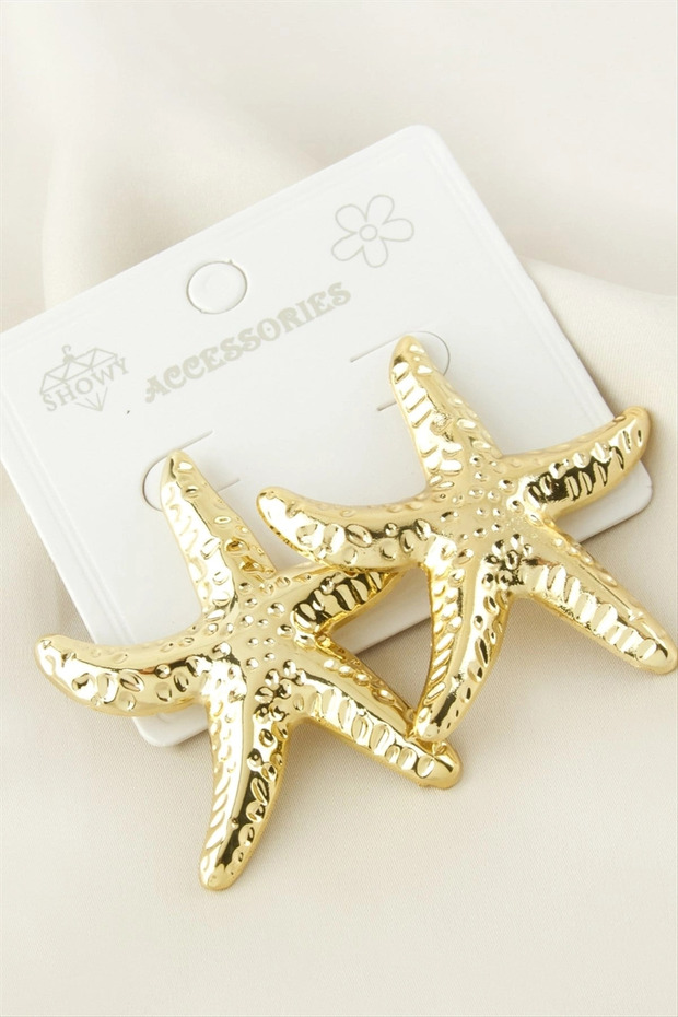 Starfish Metal Earrings