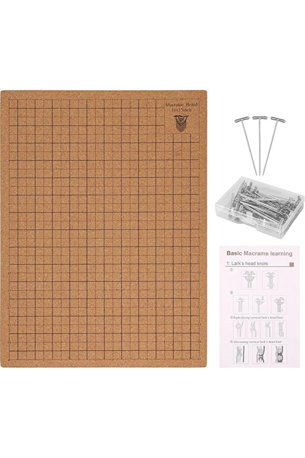 لوحة عمل المكراميه مع دبابيس، مقاس 12×16 بوصة، شبكات مزدوجة الجوانب لنسج الأساور والعقد والحرف اليدوية