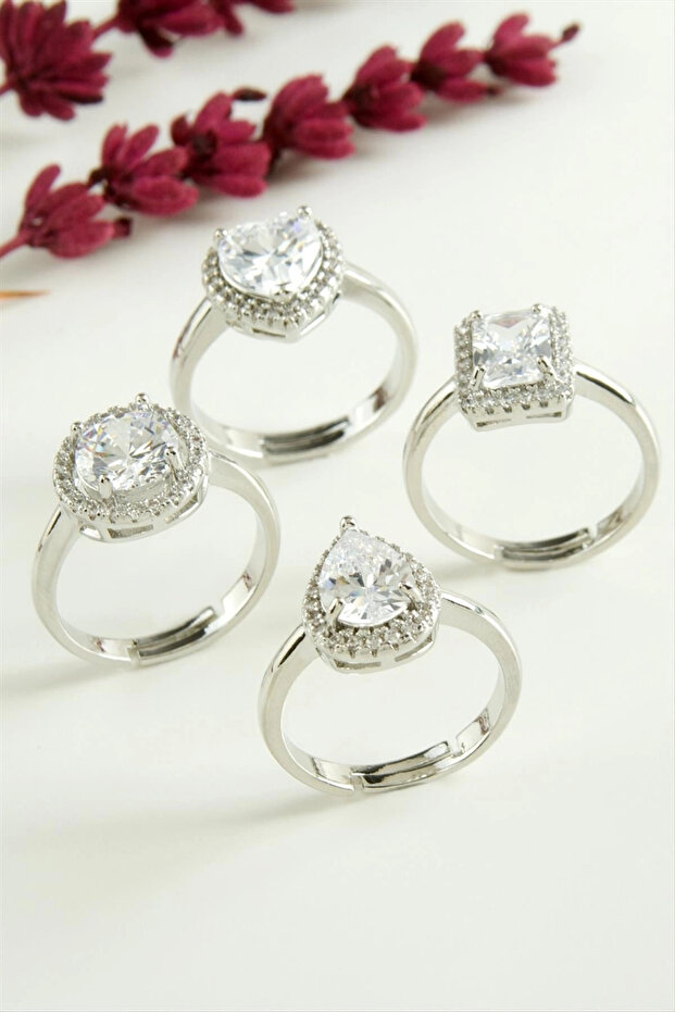 Mixed Luxury Zircon Stone Serious Relationship Ring