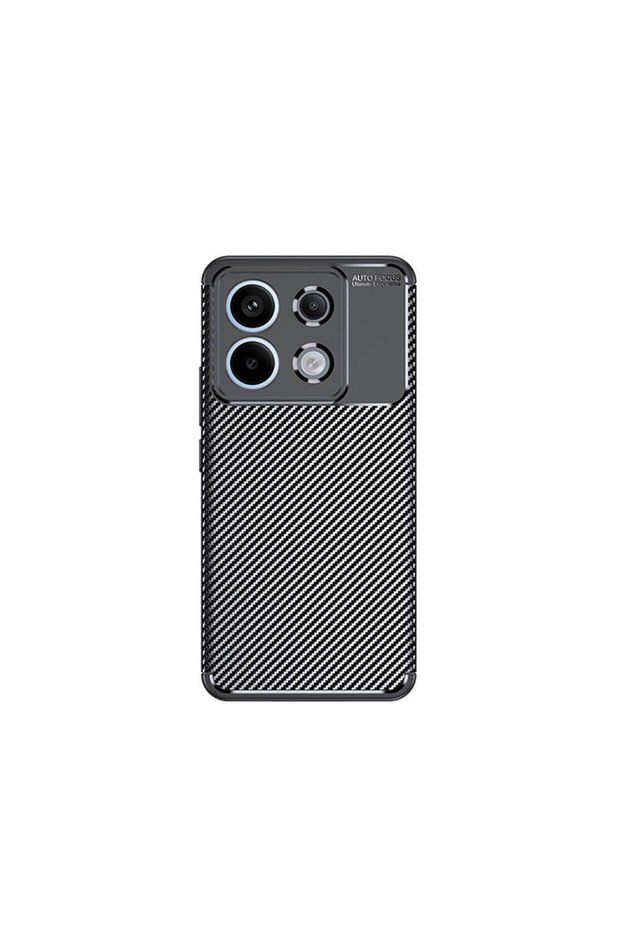 Xiaomi Redmi Note 13 Pro 5g Case Carbon Look Silicone with Camera Protection Ultimate Protection