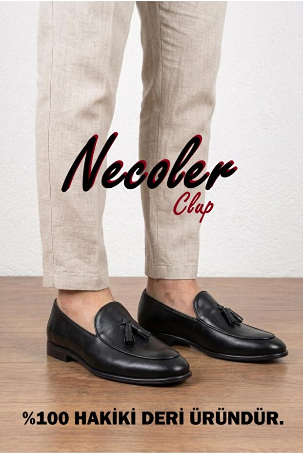 100% Genuine Leather Men's Rubber Sole Ballet Flats (02-03)