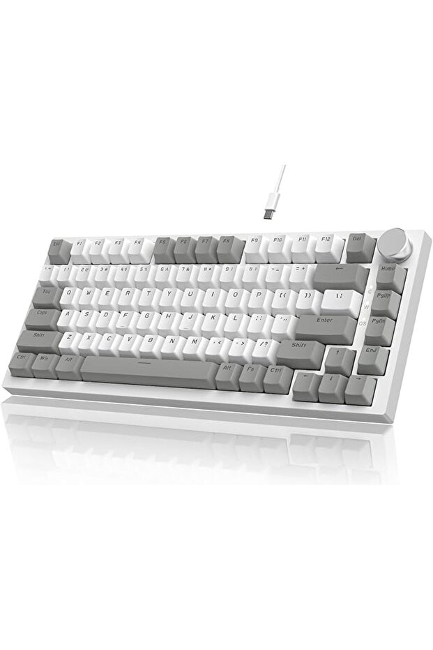 لوحة مفاتيح ميكانيكية لاسلكية ATTACK SHARK ajazz AK820 Pro قابلة للتبديل السريع مع شاشة TFT وأزرار بإضاءة RGB خلفية
