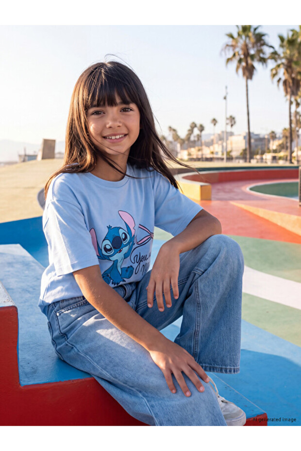 Esvab • Modern & Distinctive Popular Cartoon Hero Themed Printed Girls' T-Shirt