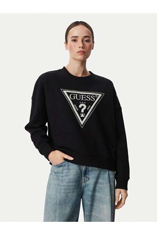 Black Logo Women's Sweatshirt