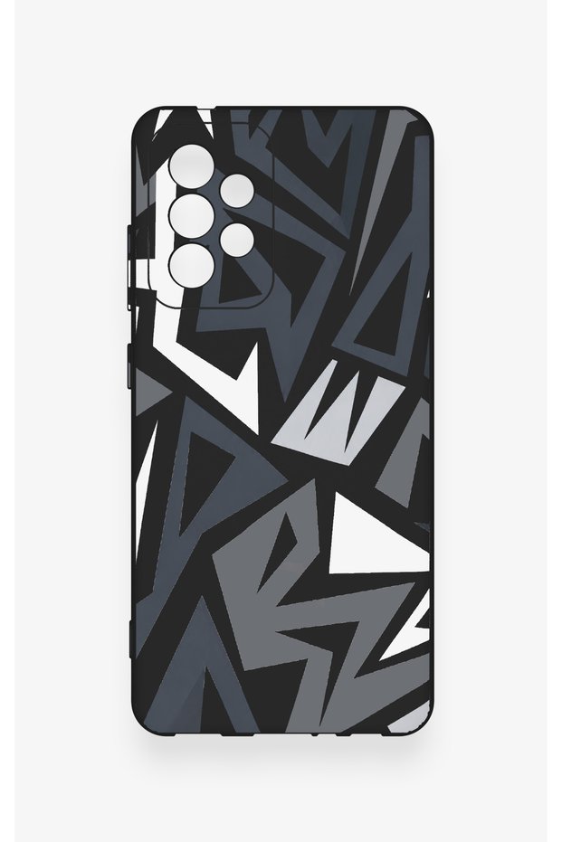 Samsung A52 Compatible Geometric Block Pattern Silicone Case