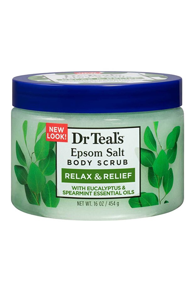 Dr Teal's Exfoliate & Renew With Eucalyptus & Spearmint Epsom Salt Body Scrub 454 g