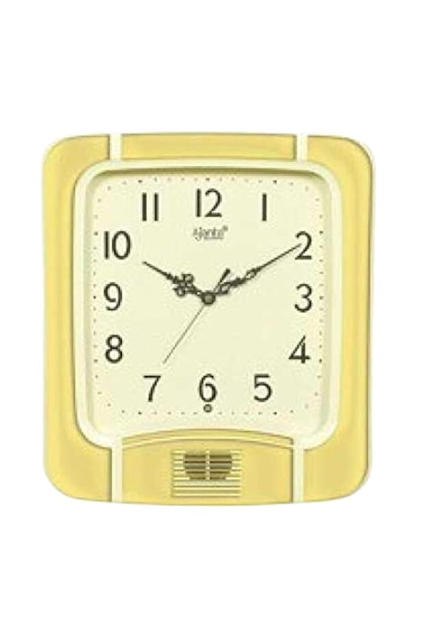 Ajanta Plain Musical Clock (White, 797)
