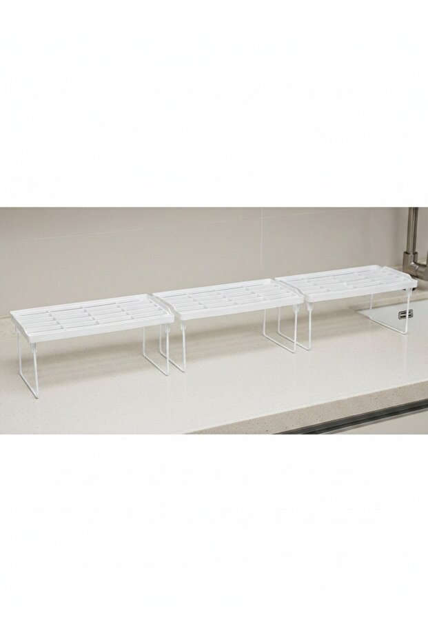 In-Cabinet Space-Saving Organizer Shelf Foldable Kitchen & Refrigerator Organizer 14X30 cm