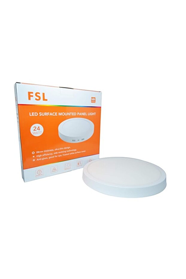 FSL LED Surfance Mounted Panel Light 3032R 24W (White 6500K/ Warm White 3000K) (Warm White 3000K)